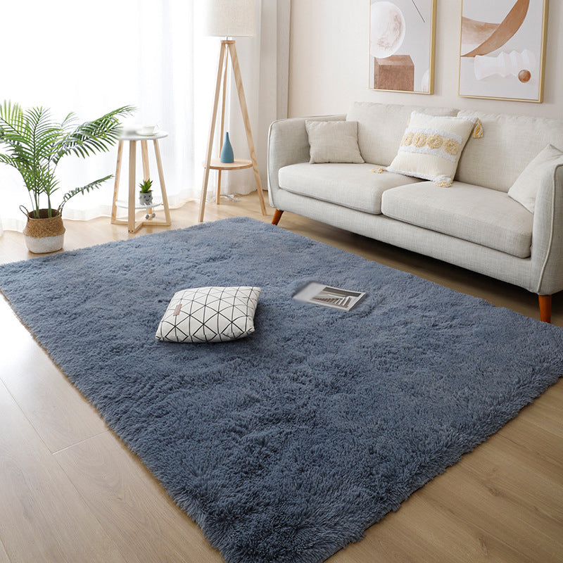 Simple Gradual Change Rug Polyester Modern Rug Stain Resistant Rug for Drawing Room