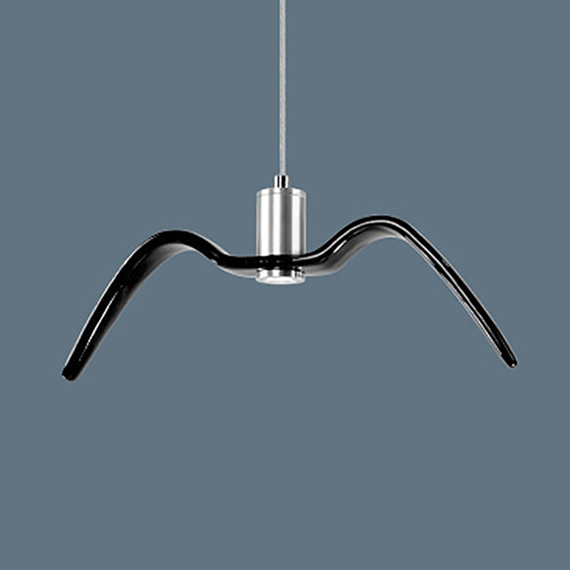 Nordic Artistic Seagull Pendant lampe à manger résine LED Hanging Light Kit