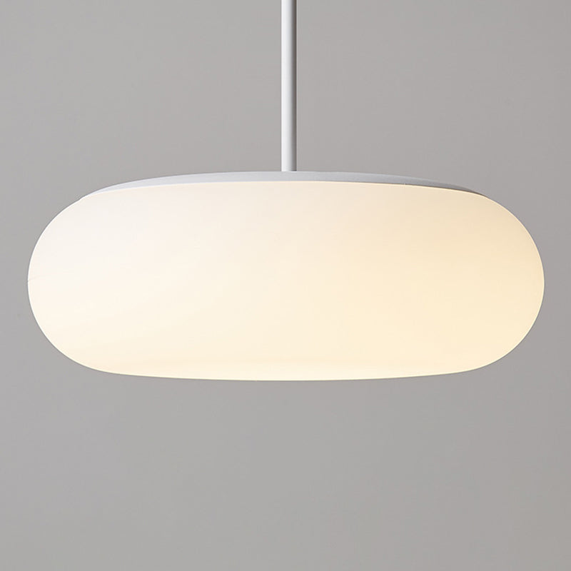 White Persimmon Hanging Lamp Minimalism LED Acrylic Ceiling Pendant for Dining Room