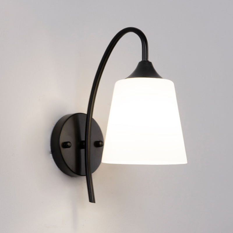 Bedroom Nordic Sconce Light Fixtures 1 Bulb Glass Wall Mounted Lighting