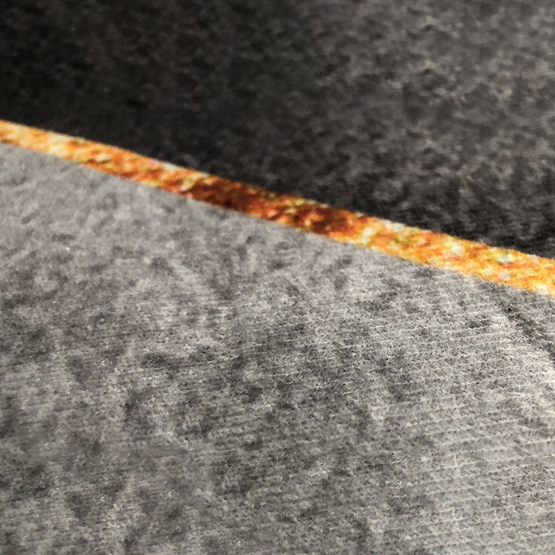 Black Color Block Rug Polyester Nordic Rug Washable Rug for Living Room