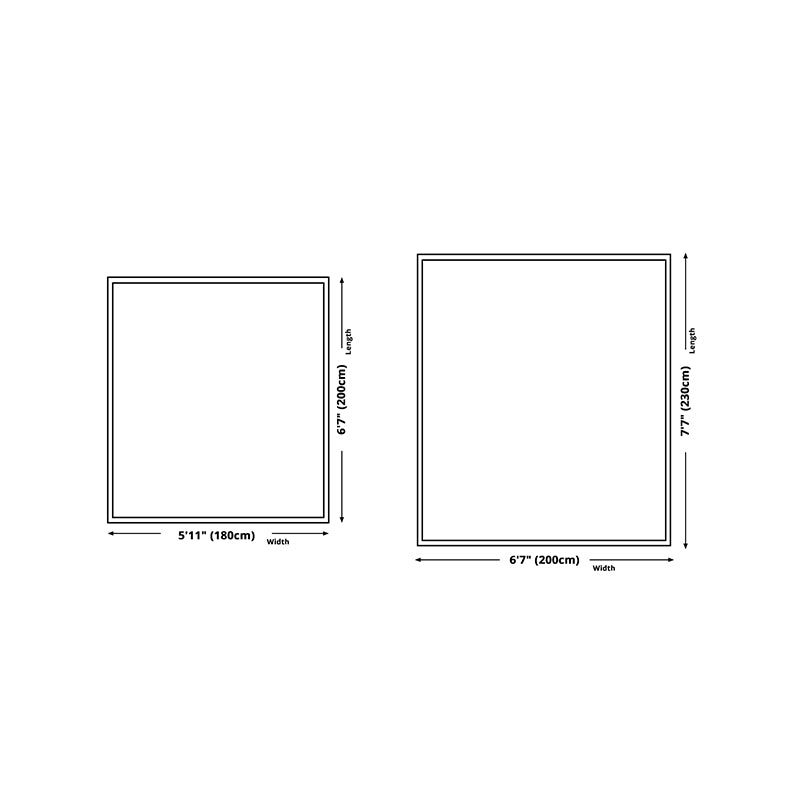 Black Color Block Rug Polyester Nordic Rug Washable Rug for Living Room