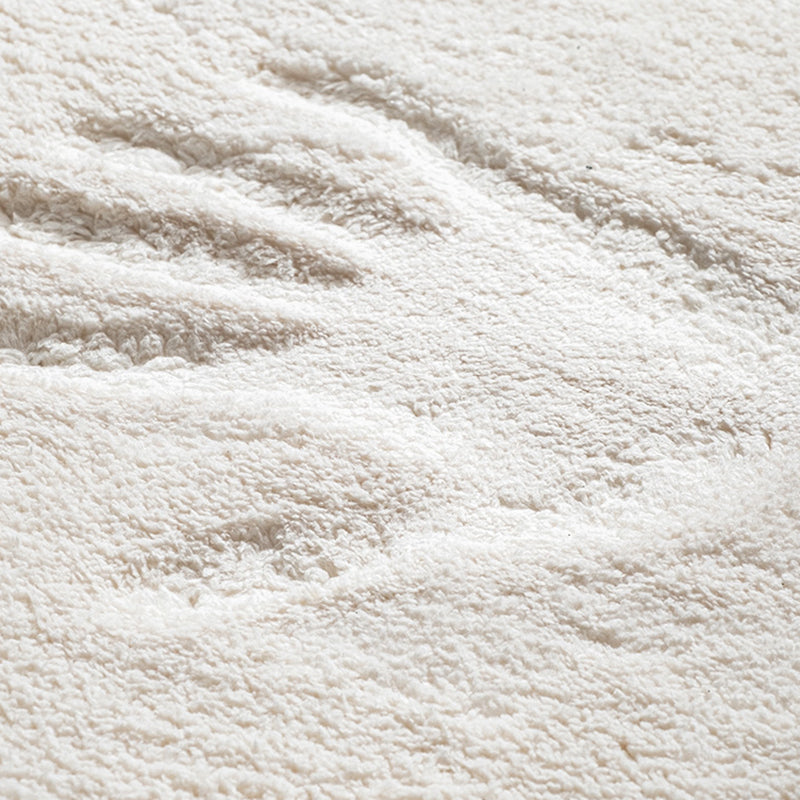 Dark Brown Casual Rug Polyester Circle Rug Stain Resistant Rug for Home Decoration