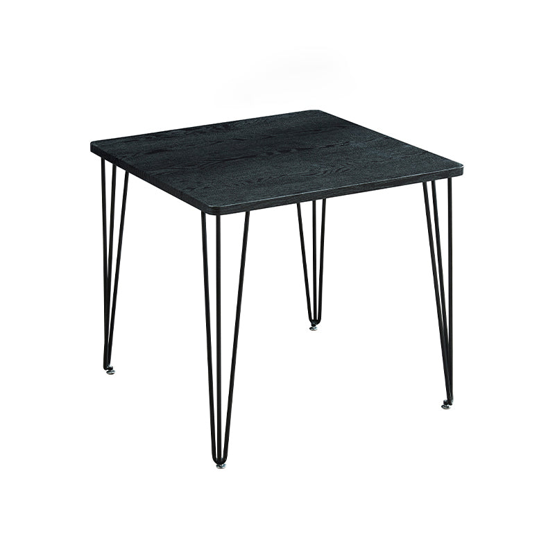 4-foot MDF Dinette Table Industrial Style Square Dining Table for Home