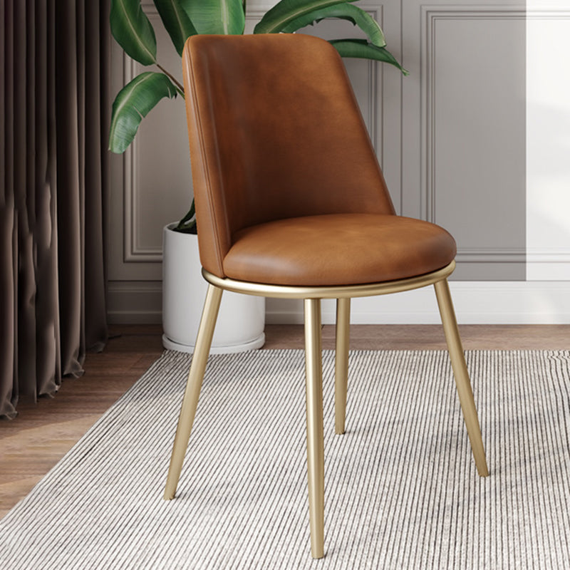 Chaises de salle à manger en cuir de style scandinave