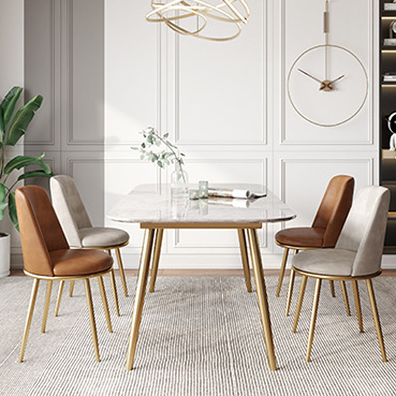 Chaises de salle à manger en cuir de style scandinave