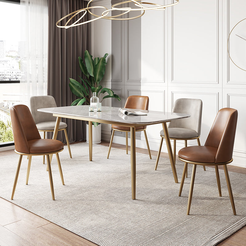 Chaises de salle à manger en cuir de style scandinave