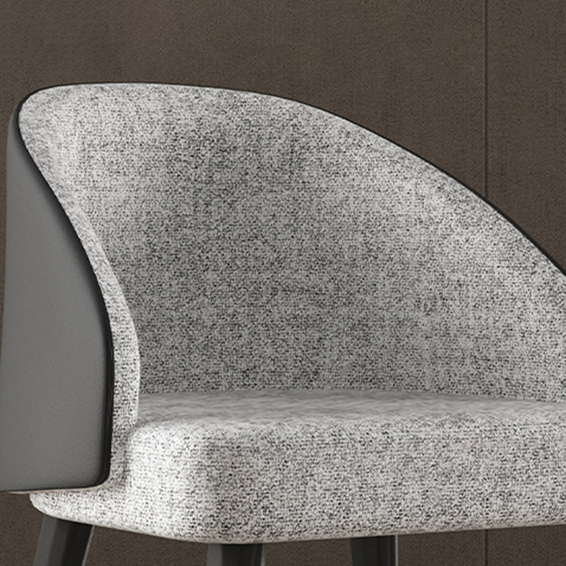 Silla de comedor de madera moderna, sillas laterales tapizadas sin brazos para uso doméstico