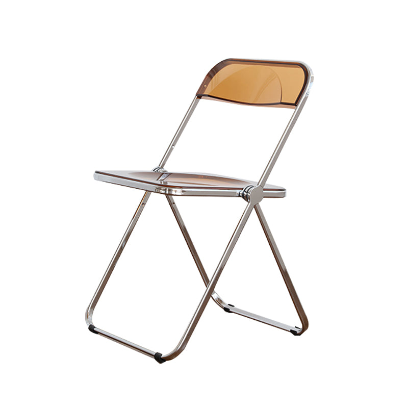 Modern Folding Dining Room Chair Armless Metal Dining Chairs for Restaurant Use