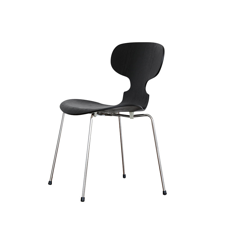Modern Metal Dining Room Chair Wood Dining Side Chair for Restaurant Use