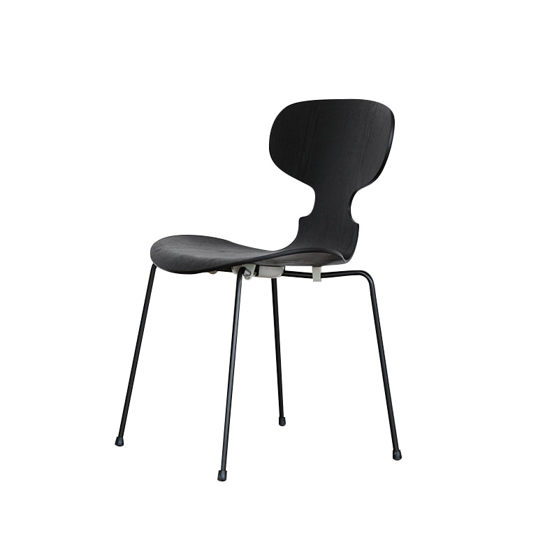 Modern Metal Dining Room Chair Wood Dining Side Chair for Restaurant Use