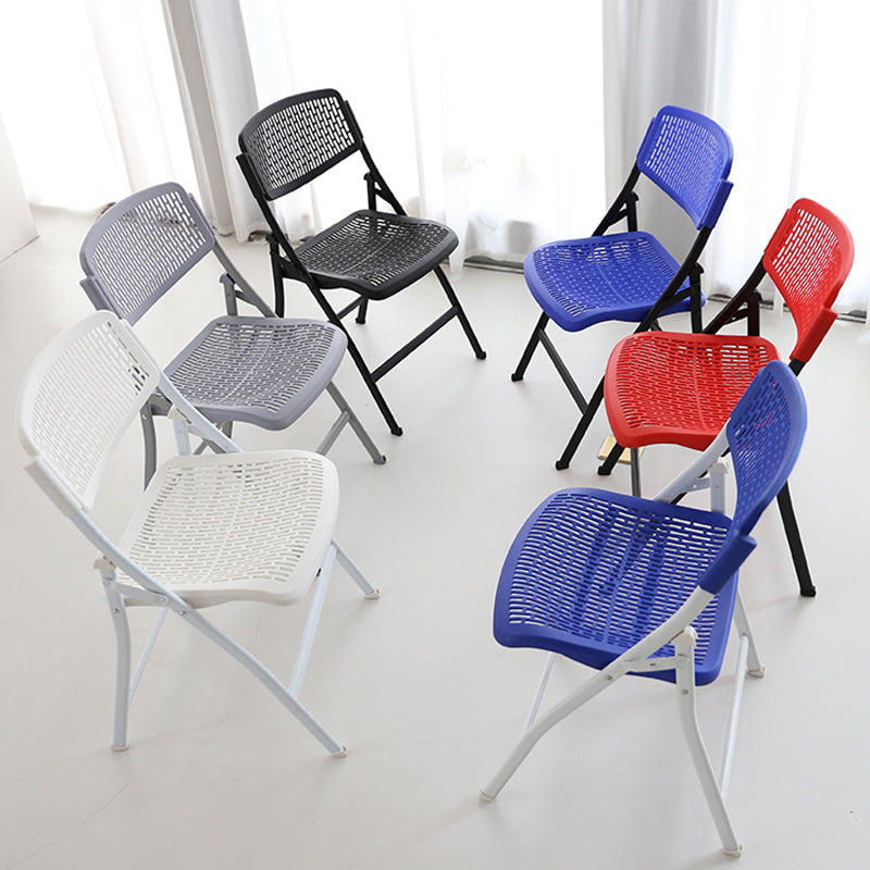 Sillas de comedor de estilo moderno, silla lateral sin brazos con respaldo abierto y patas de metal para cocina