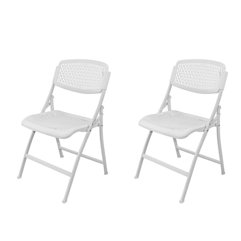 Sillas de comedor de estilo moderno, silla lateral sin brazos con respaldo abierto y patas de metal para cocina