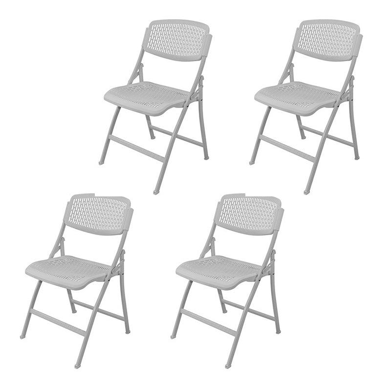 Sillas de comedor de estilo moderno, silla lateral sin brazos con respaldo abierto y patas de metal para cocina