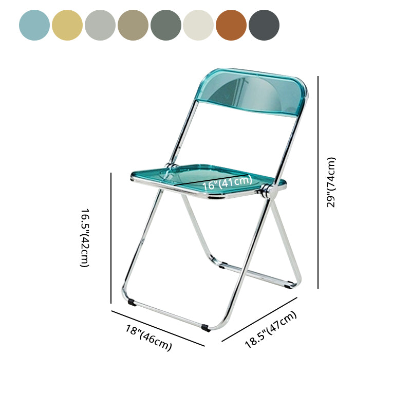 Sillas de comedor de estilo moderno, sillas laterales sin brazos con respaldo abierto y patas de metal para cocina