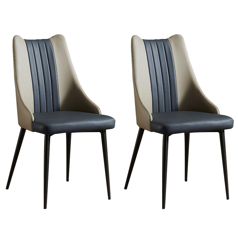 Industrial Metal Dining Room Chair PU Leather Dining Chairs for Restaurant Use