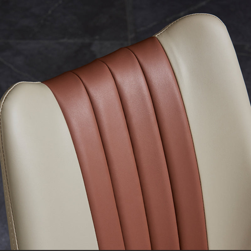 Silla de comedor de metal industrial Sillas de comedor de cuero PU para uso en restaurantes