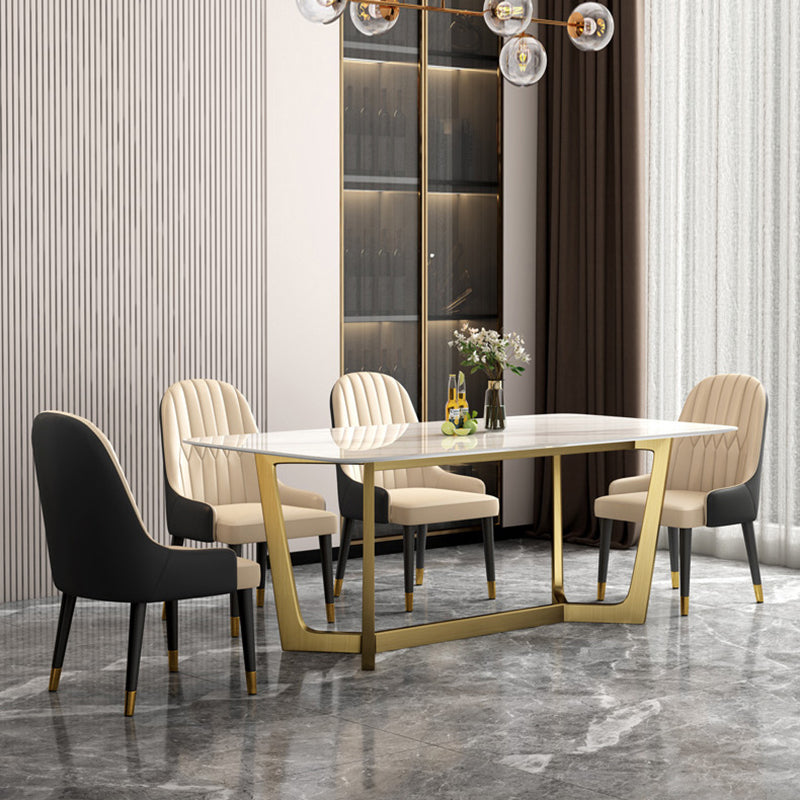 Chaises de salle à manger en cuir de style scandinave