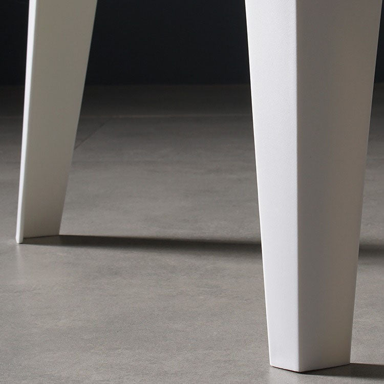 Chaises latérales en plastique avec bras de Style scandinave, chaise de salle à manger à dossier solide pour la maison