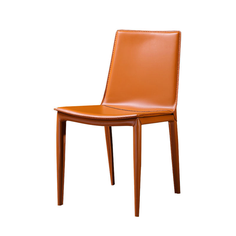 Chaises de salle à manger de style contemporain chaises latérales en métal sans arme pour cuisine
