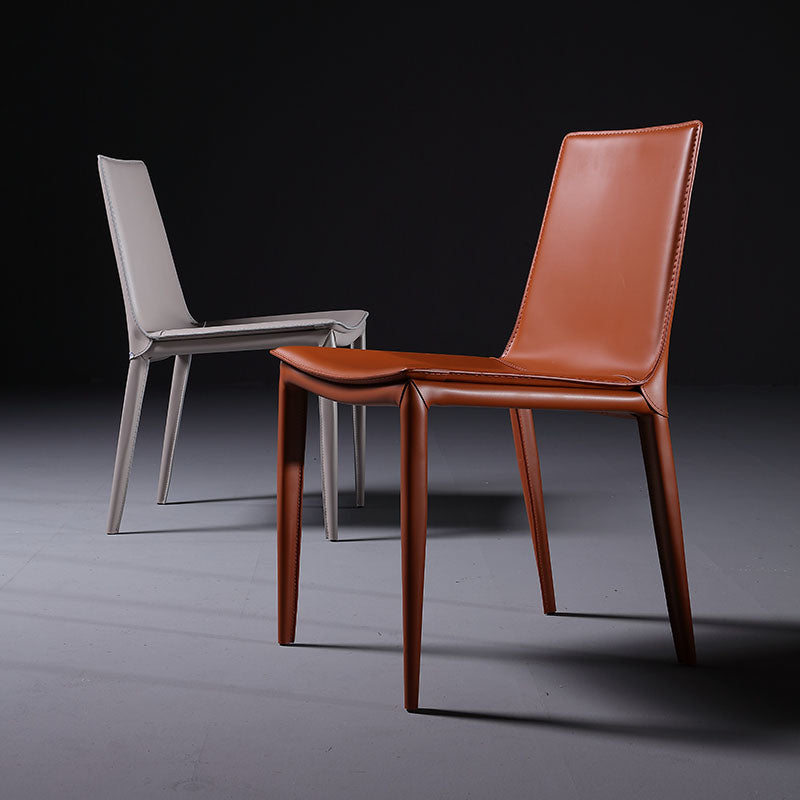 Chaises de salle à manger de style contemporain chaises latérales en métal sans arme pour cuisine
