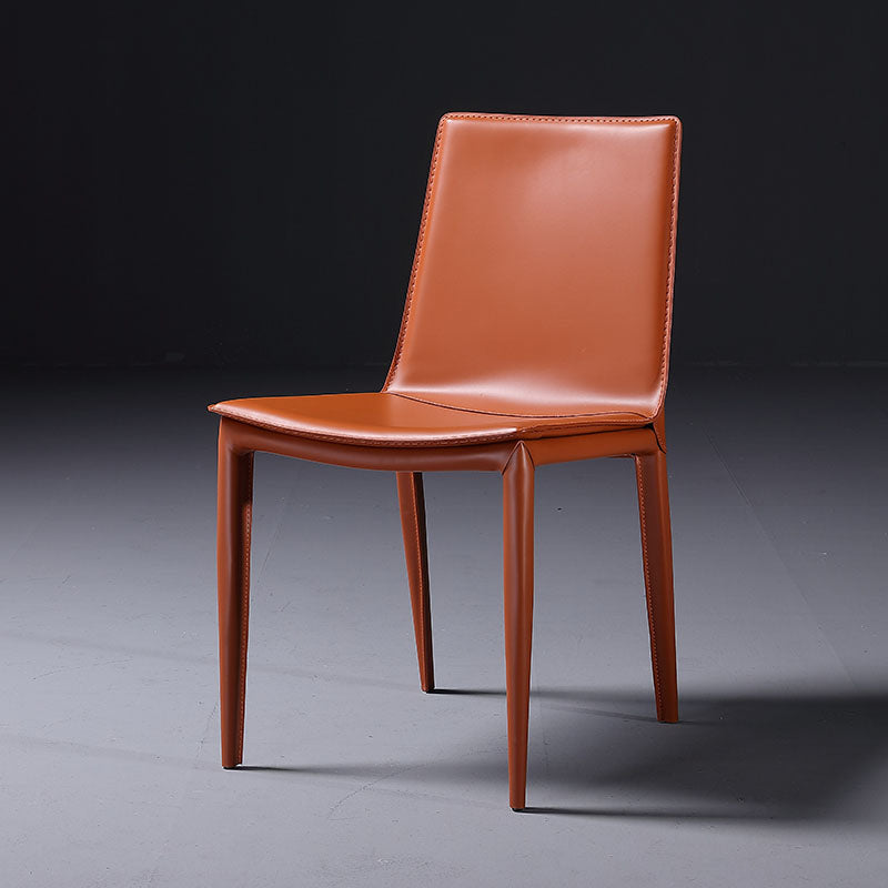 Chaises de salle à manger de style contemporain chaises latérales en métal sans arme pour cuisine