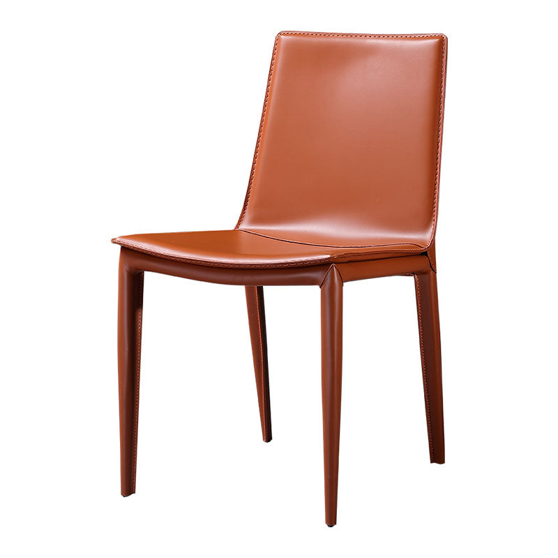 Chaises de salle à manger de style contemporain chaises latérales en métal sans arme pour cuisine