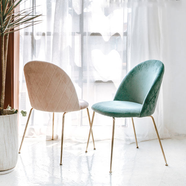 Chaises de salle à manger en métal de Style nordique, chaise sans bras latérale pour la cuisine
