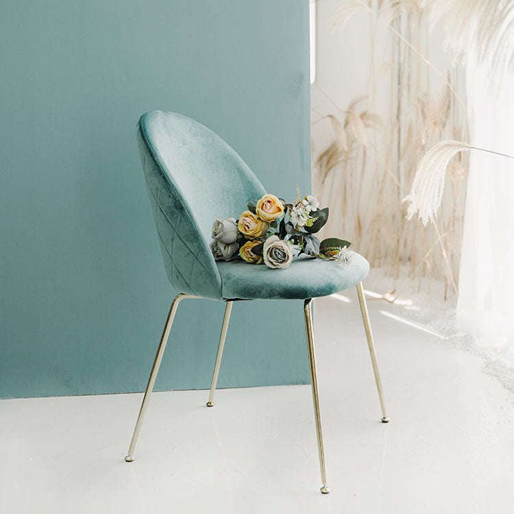 Chaises de salle à manger en métal de Style nordique, chaise sans bras latérale pour la cuisine