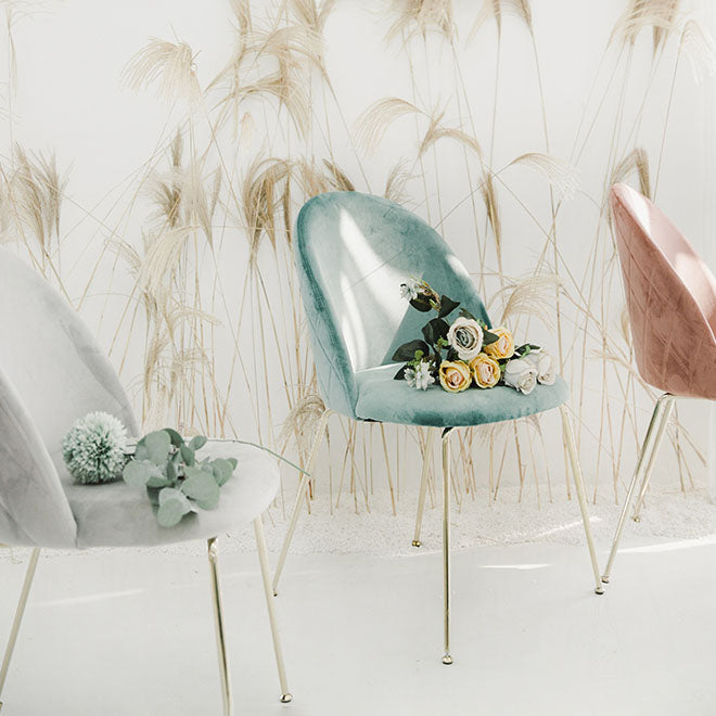 Chaises de salle à manger en métal de Style nordique, chaise sans bras latérale pour la cuisine