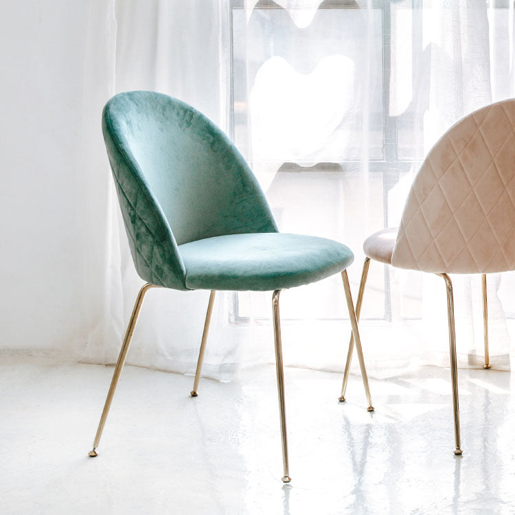 Chaises de salle à manger en métal de Style nordique, chaise sans bras latérale pour la cuisine