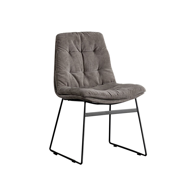 Chaises de cuisine de style contemporain dinant la chaise latérale sans bras avec les jambes en métal