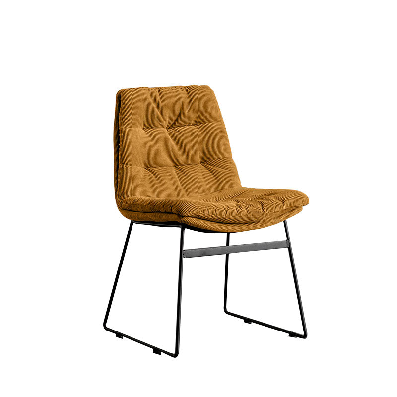 Chaises de cuisine de style contemporain dinant la chaise latérale sans bras avec les jambes en métal