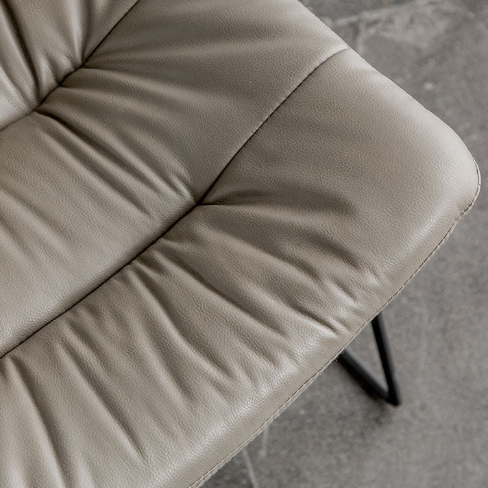 Chaises de cuisine de style contemporain dinant la chaise latérale sans bras avec les jambes en métal