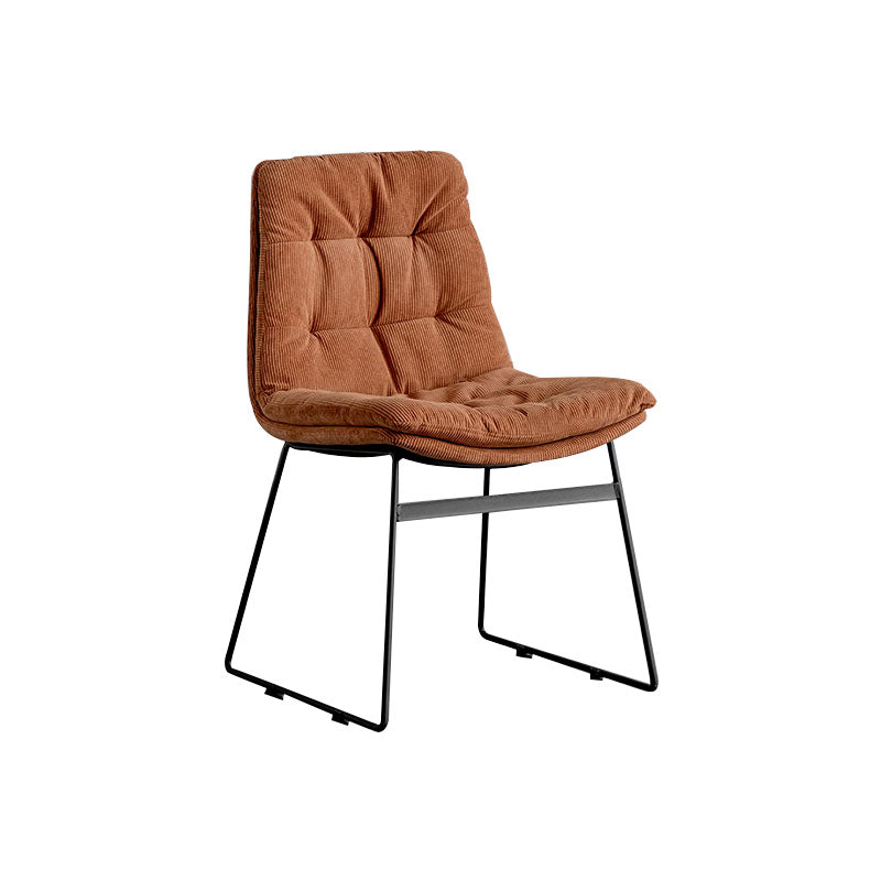 Chaises de cuisine de style contemporain dinant la chaise latérale sans bras avec les jambes en métal