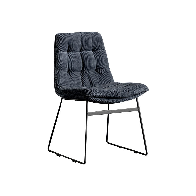 Chaises de cuisine de style contemporain dinant la chaise latérale sans bras avec les jambes en métal