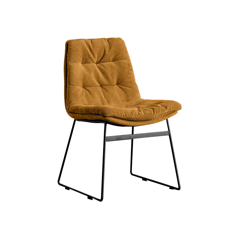 Chaises de cuisine de style contemporain dinant la chaise latérale sans bras avec les jambes en métal
