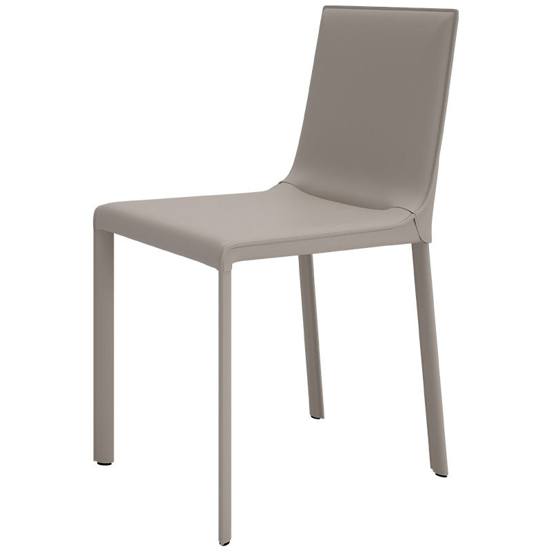 Contemporary Style Kitchen Chairs Dining Armless Side Chairs with Metal Legs