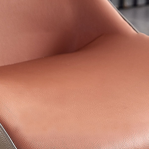 Silla de comedor de metal contemporánea con respaldo para uso doméstico (juego de 2)