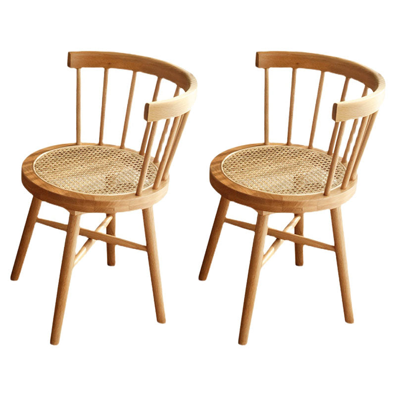 Sillas sin brazos de comedor de madera tradicional, silla lateral trasera Windsor para uso doméstico