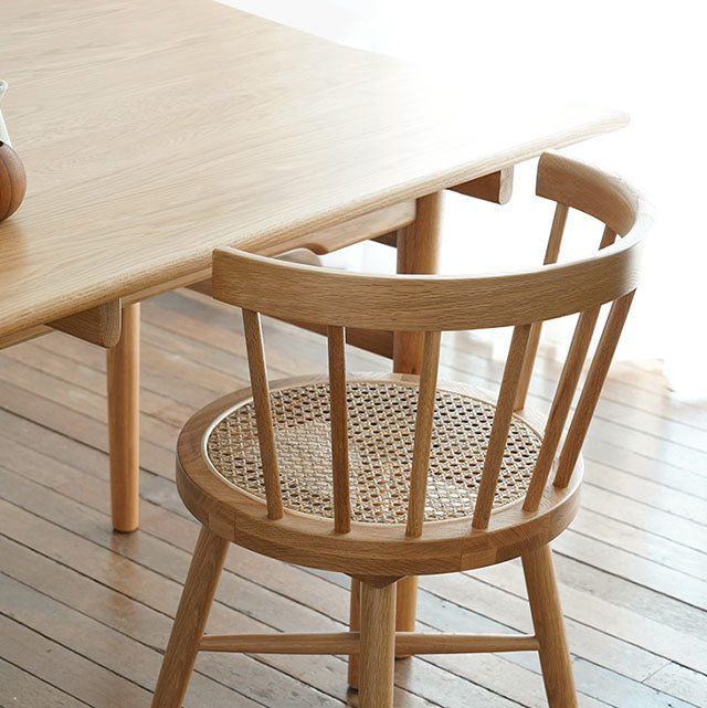 Sillas sin brazos de comedor de madera tradicional, silla lateral trasera Windsor para uso doméstico