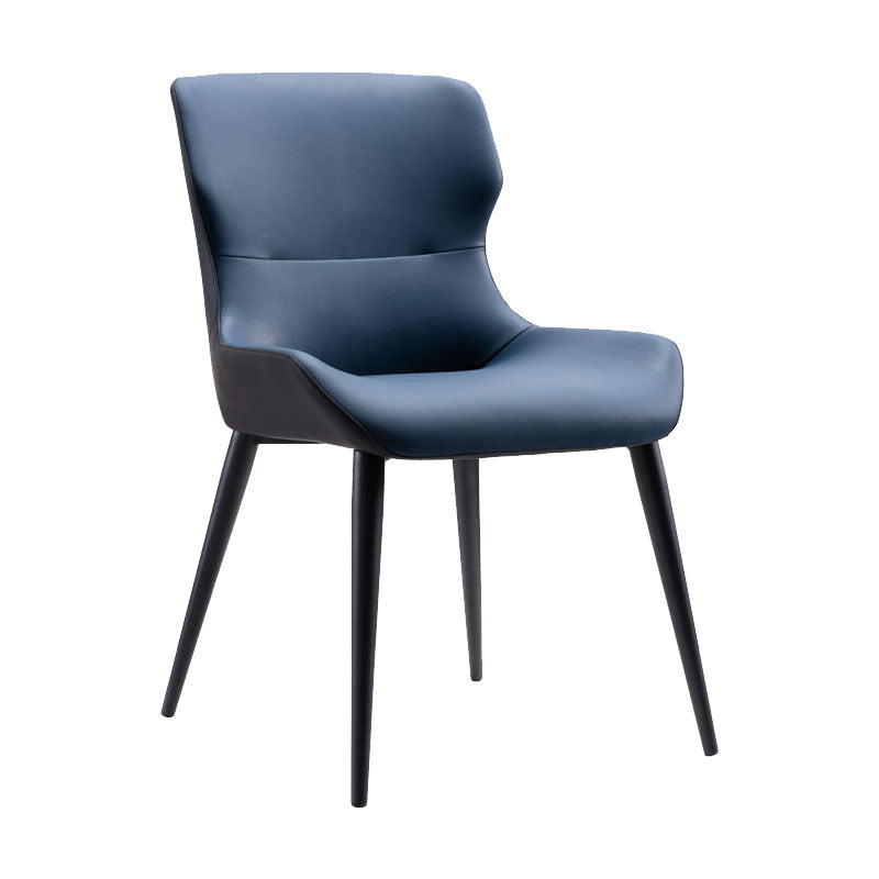 Contemporary Style Metal Chair Wingback Arm Kitchen Dining Room Chairs