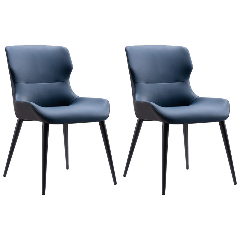 Sillas de comedor de cocina con brazo trasero de silla de metal de estilo moderno
