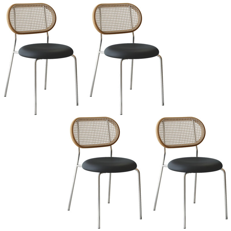 El comedor industrial del metal preside la parte posterior abierta sin brazos que cena la silla lateral