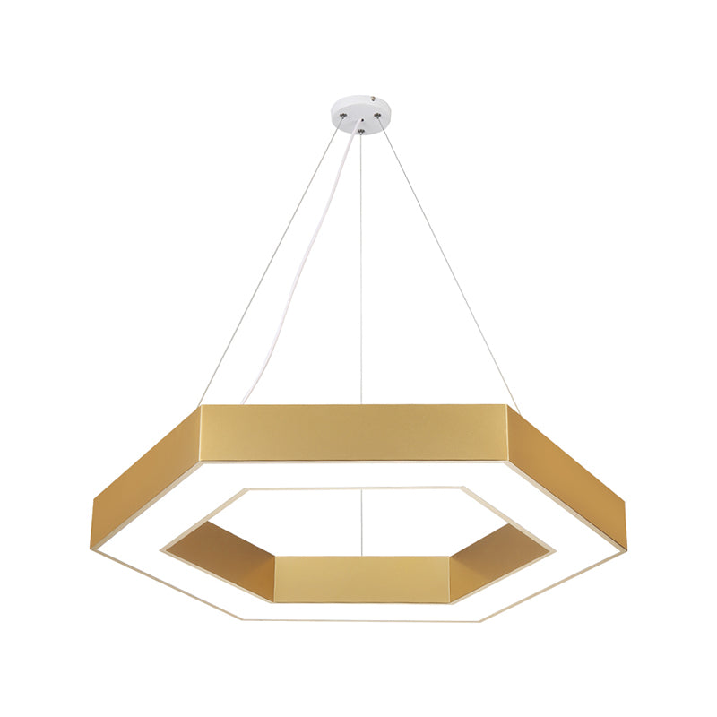 Lampes suspendues contemporaines en or luminaires d'éclairage pendentif en métal avec ombre acrylique