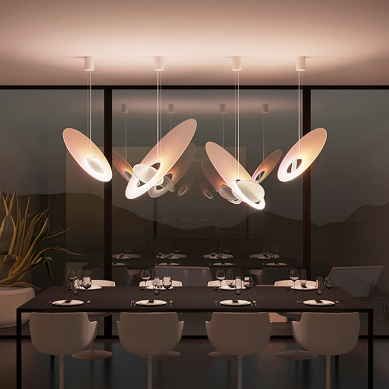 1 Licht hängende Leuchten moderne Federlampenlicht für Schlafzimmer