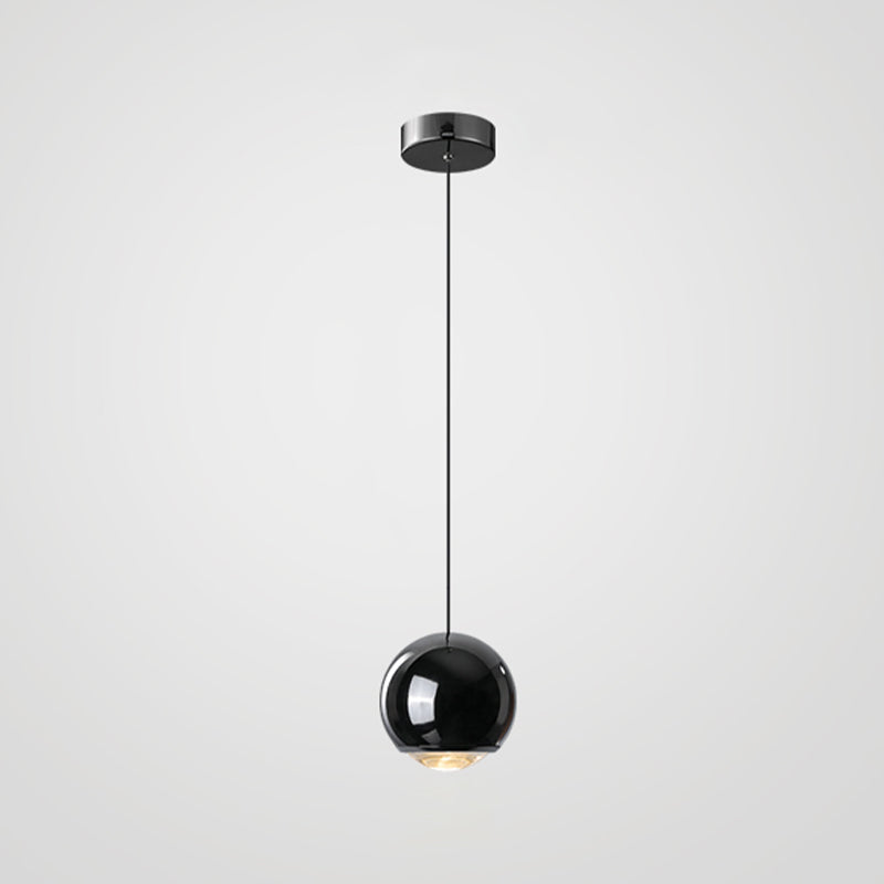 Luminaires suspendus noirs Light lampe à suspension LED du globe moderne pour chambre à coucher