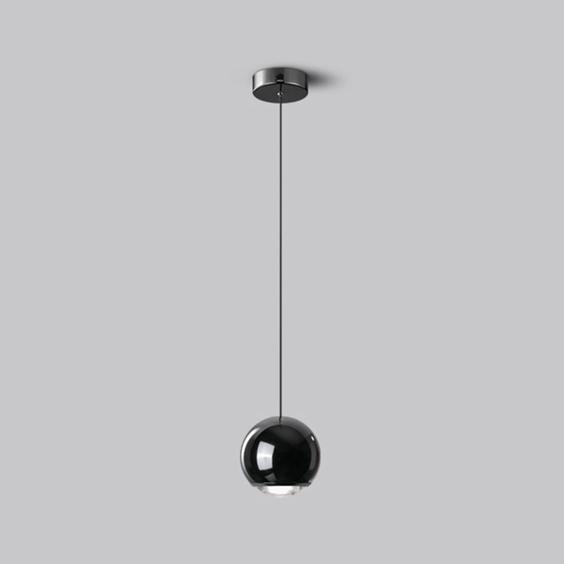 Luminaires suspendus noirs Light lampe à suspension LED du globe moderne pour chambre à coucher