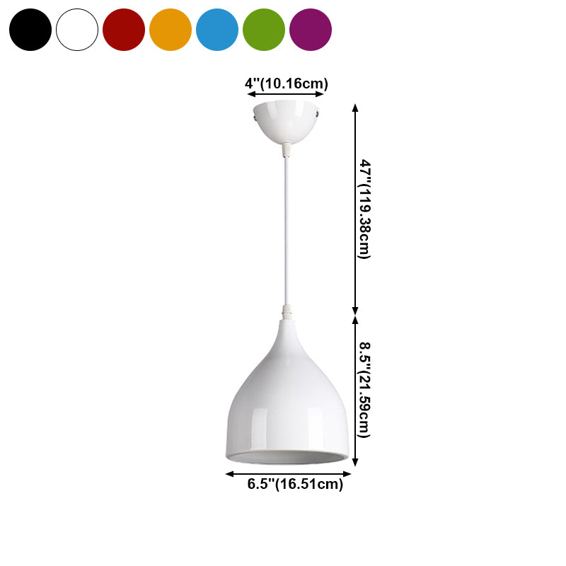 Single Head Hanging Lamps Metal Pendant Lighting Fixtures for Office Living Room