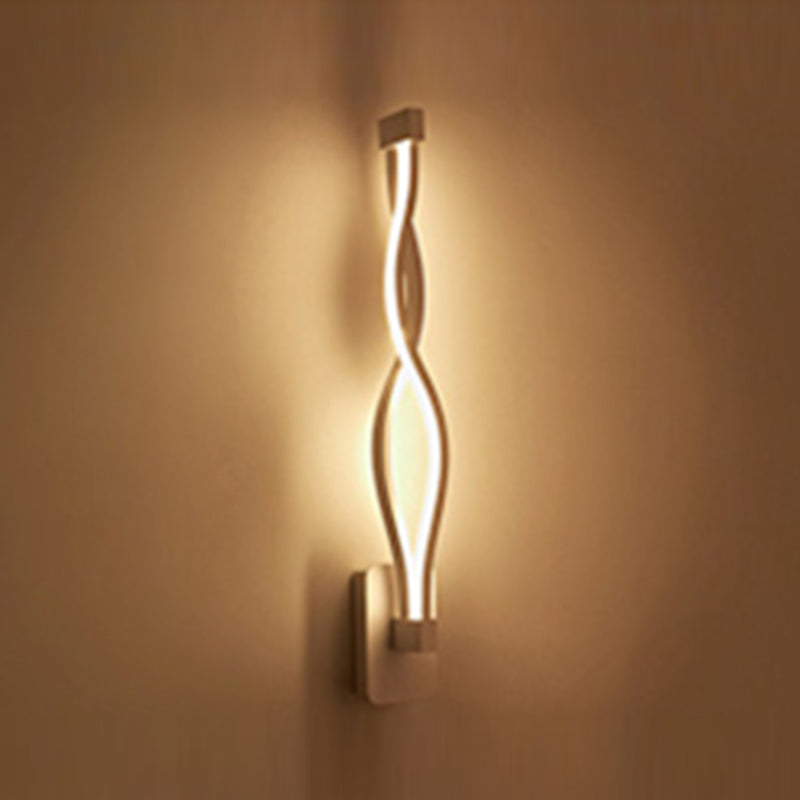 Sala de estar modernista pared apliques led lineal luz de pared simple montada en la pared